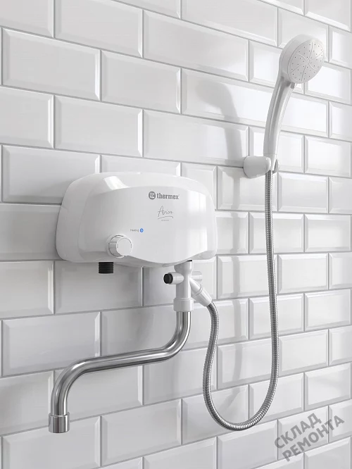 Фото Водонагреватель проточный Thermex Arion 3500 combi л. – купить в Ростове-на-Дону: цена, описание, фото. Интернет-магазин 1