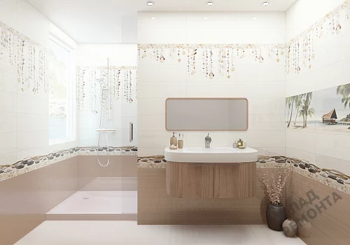 Фото Вставка Alma Ceramica Айленд DWA11ALD004 разноцветный 200*600 – купить в Ростове-на-Дону: цена, описание, фото. Интернет-магазин 4