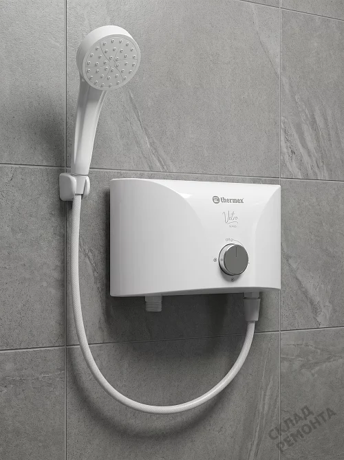 Фото Водонагреватель проточный Thermex Vetro 5500 shower – купить в Ростове-на-Дону: цена, описание, фото. Интернет-магазин 1
