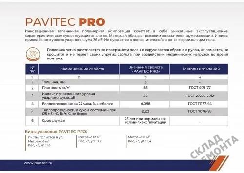 Фото Подложка рулонная Pavitec Pro 3 мм под ламинат и паркет оранжевая – купить в Ростове-на-Дону: цена, описание, фото. Интернет-магазин 4