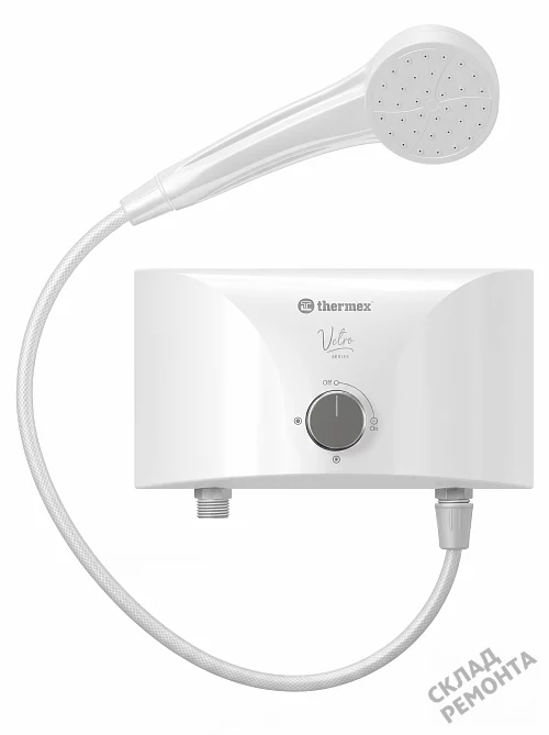 Фото Водонагреватель проточный Thermex Vetro 5500 shower – купить в Ростове-на-Дону: цена, описание, фото. Интернет-магазин 2