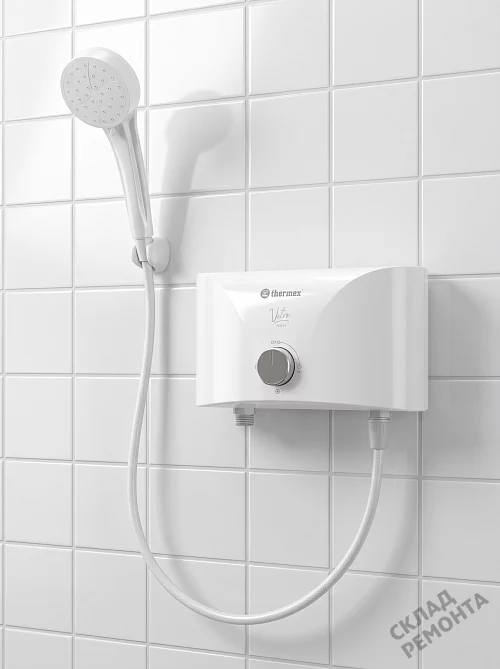Фото Водонагреватель проточный Thermex Vetro 6500 shower – купить в Ростове-на-Дону: цена, описание, фото. Интернет-магазин 1