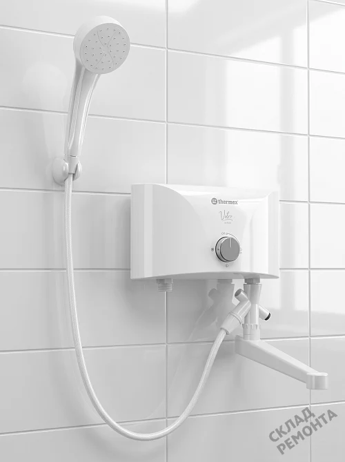 Фото Водонагреватель проточный Thermex Vetro 5500 combi – купить в Ростове-на-Дону: цена, описание, фото. Интернет-магазин 1