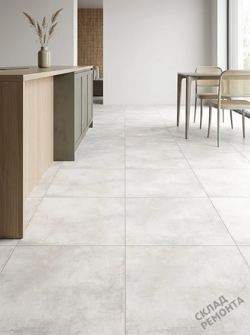 Фото Керамогранит матовый Alma Ceramica Тотем GFU6060TTM00R белый 600*600*9 – купить в Ростове-на-Дону: цена, описание, фото. Интернет-магазин 1