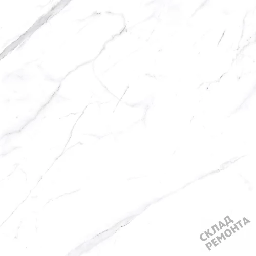 Фото Керамогранит матовый Steppe Ceramics Statuario White белый 600*600*9,5 – купить в Ростове-на-Дону: цена, описание, фото. Интернет-магазин 1
