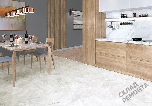 Фото Керамогранит лаппатированный Alma Ceramica Ларедо GFU04LRD70L светло-серый 600*600*9 – купить в Ростове-на-Дону: цена, описание, фото. Интернет-магазин 2
