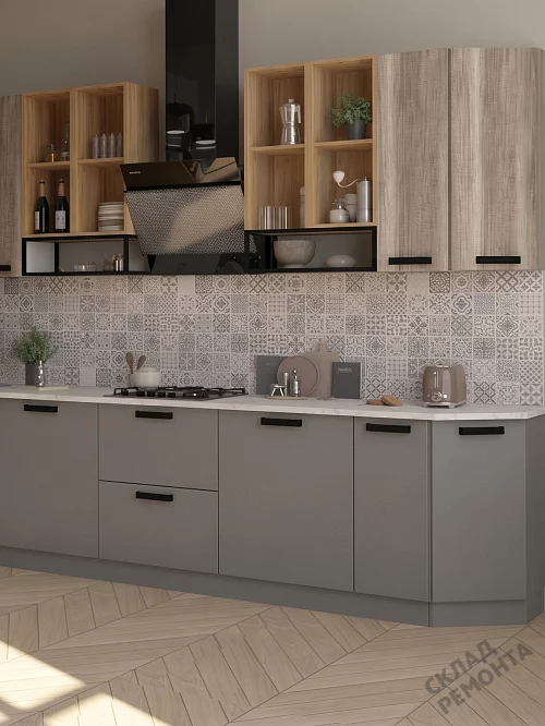 Фото Кухня Leko Стайл лайт грей – купить в Ростове-на-Дону: цена, описание, фото. Интернет-магазин 1
