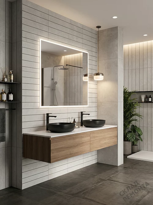 Фото Вставка Azori Цемент серая 315*630 – купить в Ростове-на-Дону: цена, описание, фото. Интернет-магазин 1