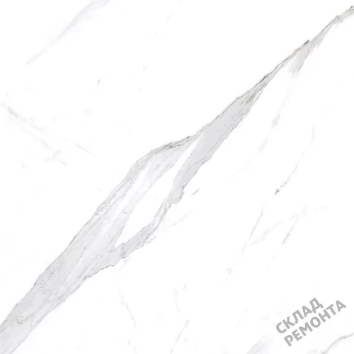 Фото Керамогранит матовый Steppe Ceramics Statuario White белый 600*600*9,5 – купить в Ростове-на-Дону: цена, описание, фото. Интернет-магазин 3