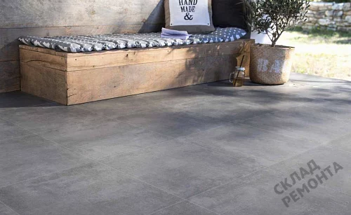 Фото Керамогранит матовый Steppe Ceramics Concrete Antracite серый 600*600*9 – купить в Ростове-на-Дону: цена, описание, фото. Интернет-магазин 2